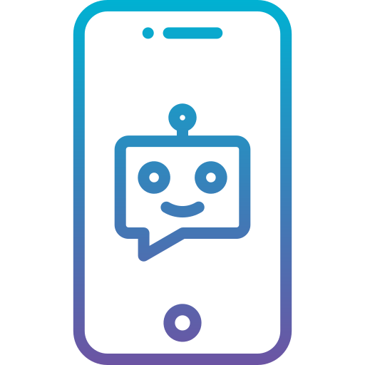 chatbot Generic Gradient icono