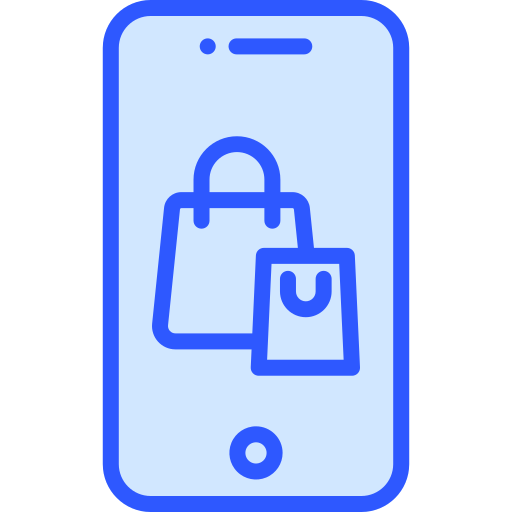 online einkaufen Generic Blue icon