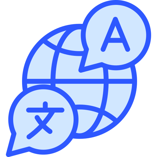 言語 Generic Blue icon