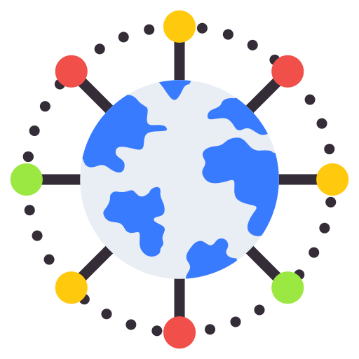rede global Generic Flat Ícone