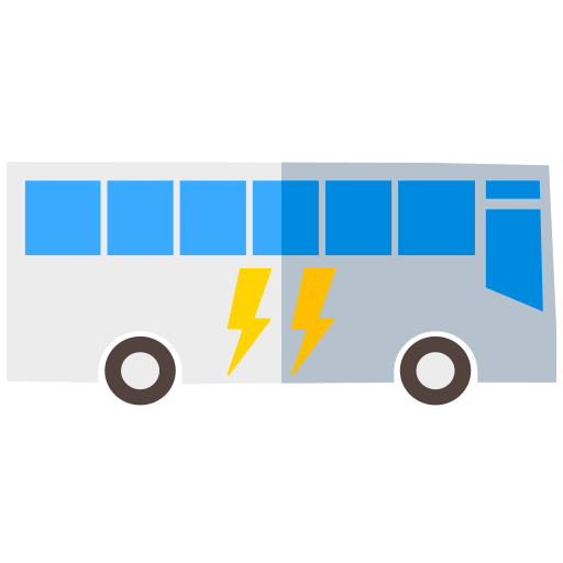 bus electrico Generic Flat icono
