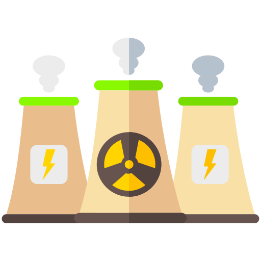 elektrownia jądrowa Generic Flat ikona