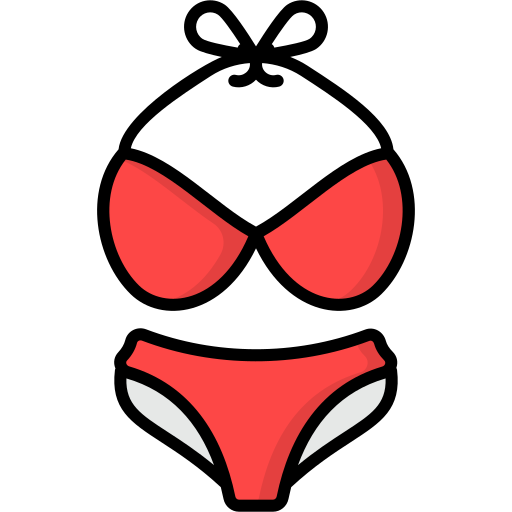 Bikini Generic Outline Color icon