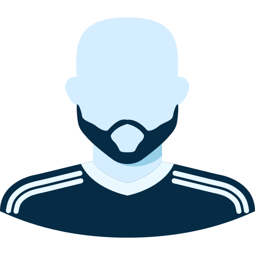 jugador de fútbol Generic Blue icono
