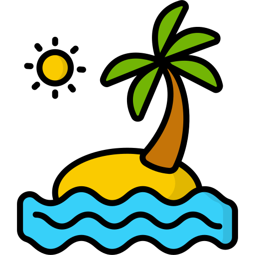 해변 Generic Outline Color icon