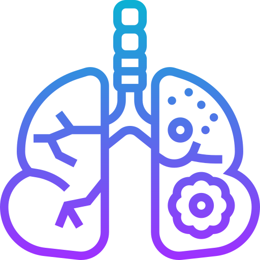 cancer du poumon Meticulous Gradient Icône