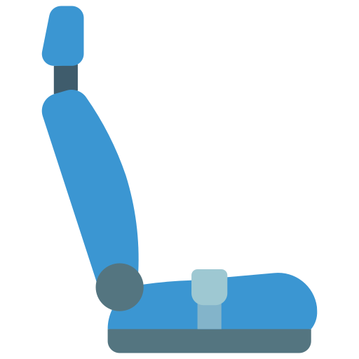 asiento de coche Basic Miscellany Lineal Color icono