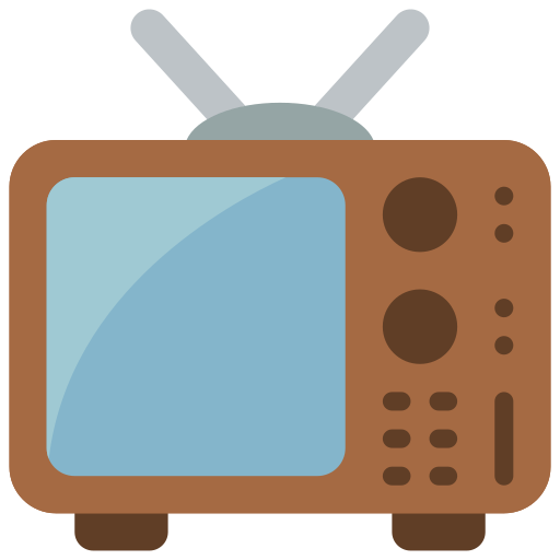 televisie Basic Miscellany Flat icoon