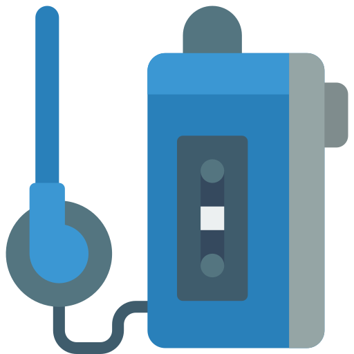 Cassette player Basic Miscellany Flat icon