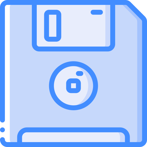 floppy disk Basic Miscellany Blue icoon