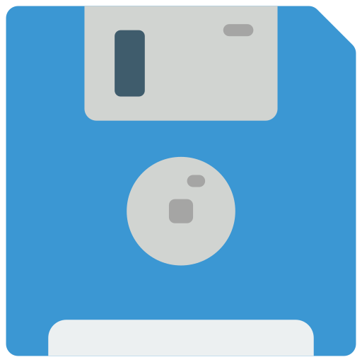 Floppy disc Basic Miscellany Flat icon