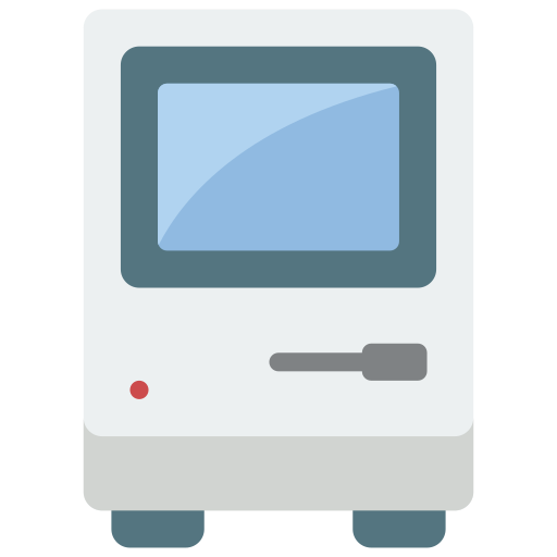 komputer Basic Miscellany Flat ikona