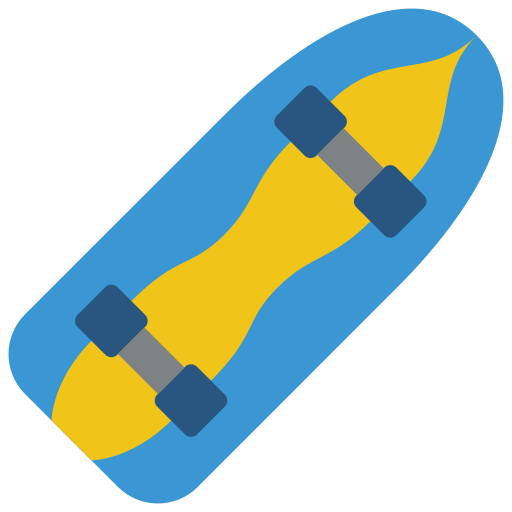 skateboard Basic Miscellany Flat icon