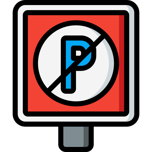 proibido estacionar Basic Miscellany Lineal Color Ícone