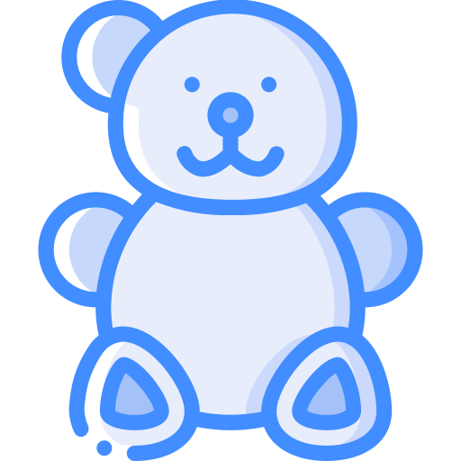 Teddy bear Basic Miscellany Blue icon