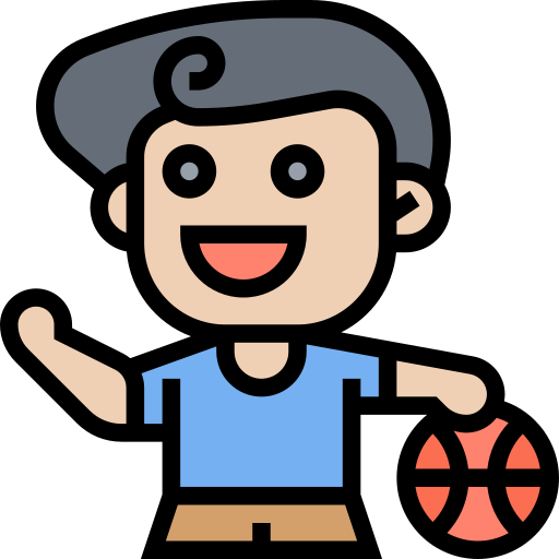 Basketball player Meticulous Lineal Color icon