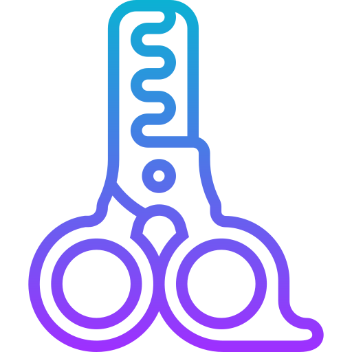 Scissor Meticulous Gradient icon