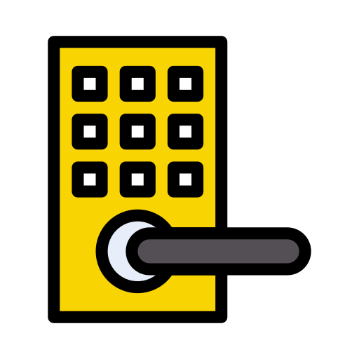Smart lock Generic Detailed Outline icon