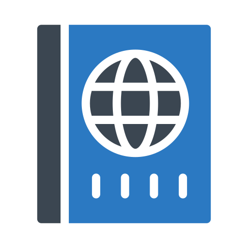pasaporte Vector Stall Fill icono