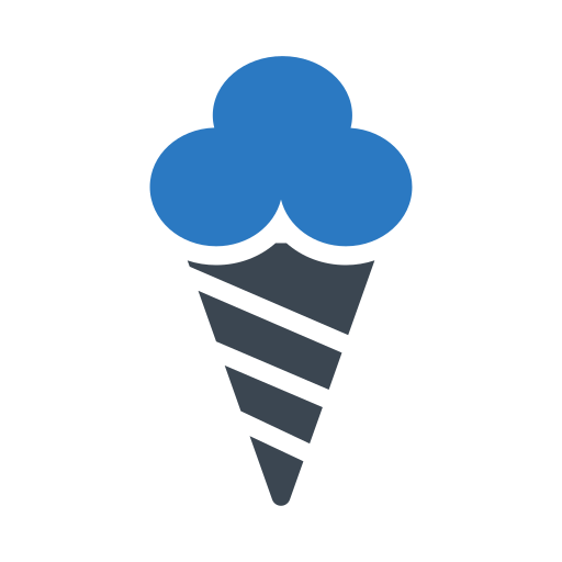 cucurucho de helado Vector Stall Fill icono