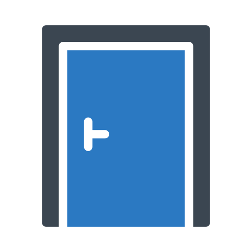 puerta Vector Stall Fill icono