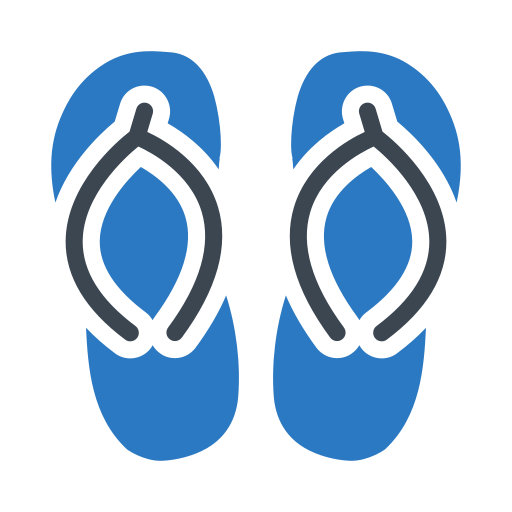 Sandal Vector Stall Fill icon