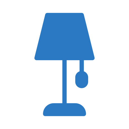 lámpara de mesa Vector Stall Fill icono