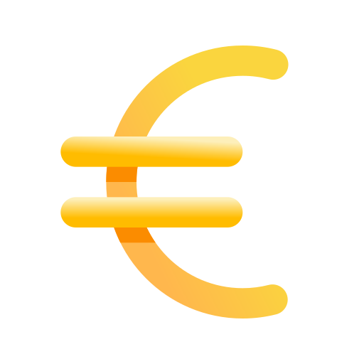 euro Generic Flat Gradient Ícone