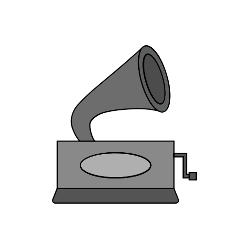 Phonograph Generic Thin Outline Color icon