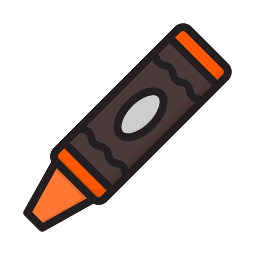 Crayon Generic Outline Color icon