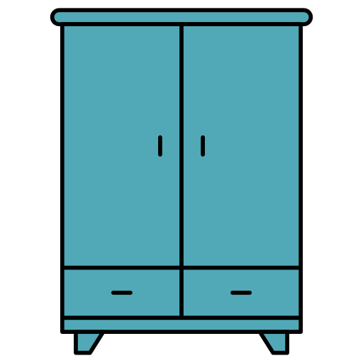schrank Generic Thin Outline Color icon