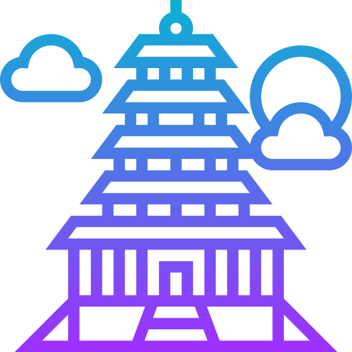 Pagoda Meticulous Gradient icon