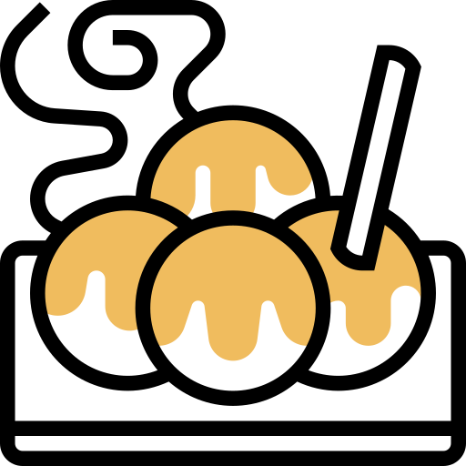 takoyaki Meticulous Yellow shadow ikona
