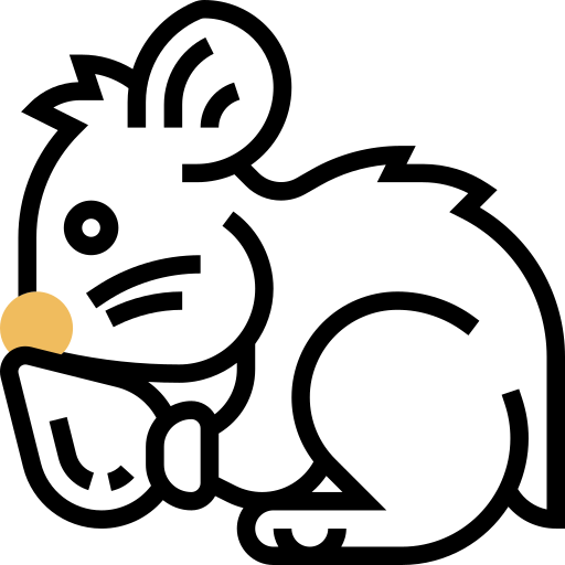 hamster Meticulous Yellow shadow icoon