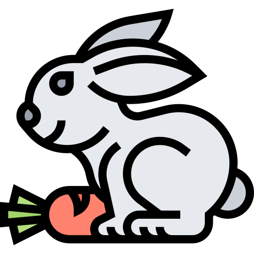 Кролик Meticulous Lineal Color иконка