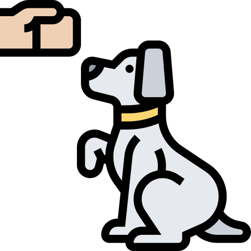 犬の訓練 Meticulous Lineal Color icon