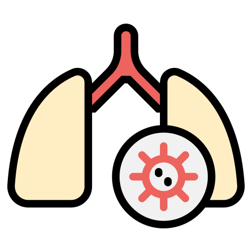 pulmones infectados Generic Outline Color icono