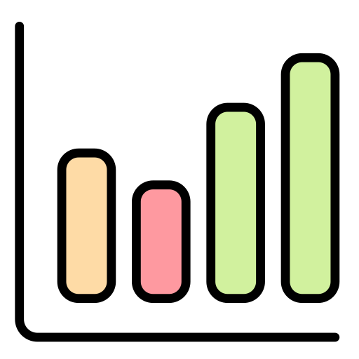 棒グラフ Generic Outline Color icon