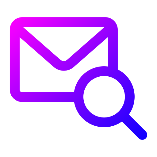 zoek mail Generic Gradient icoon