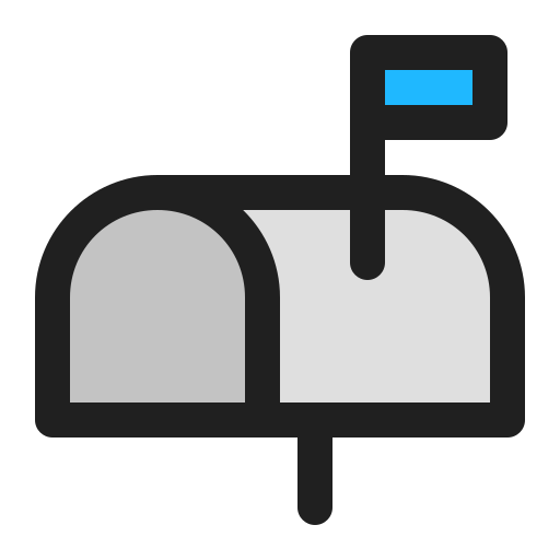 Postbox Generic Outline Color icon