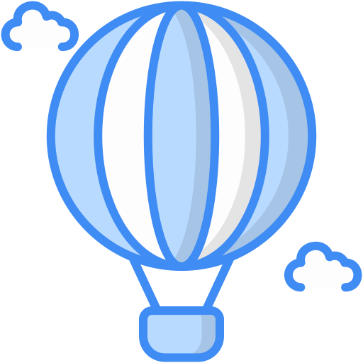 heteluchtballon Generic Blue icoon
