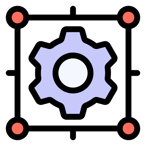 Gear Generic Outline Color icon