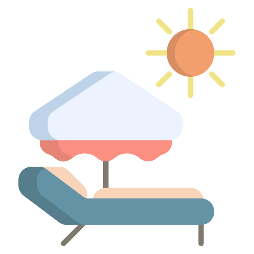 silla de cubierta Generic Flat icono