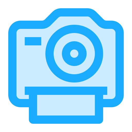 Instant camera Generic Blue icon