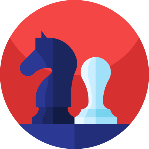 Chess Geometric Flat Circular Flat icon