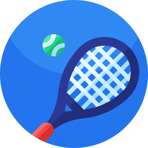 tennis Geometric Flat Circular Flat icon