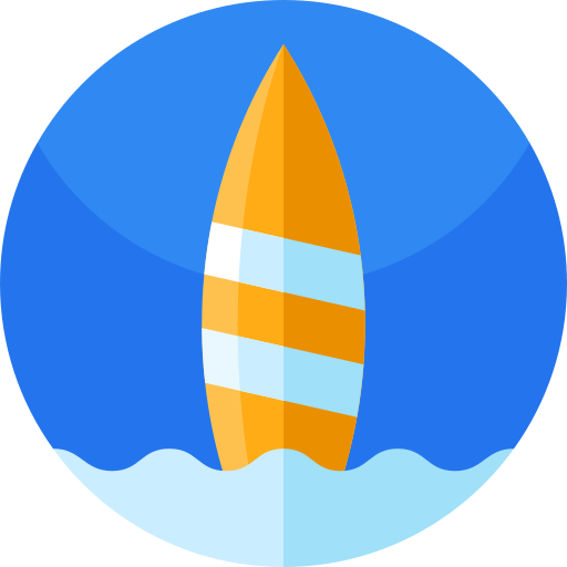 Surfing Geometric Flat Circular Flat icon