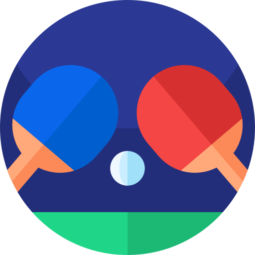 tischtennis Geometric Flat Circular Flat icon