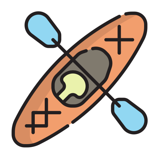 kayak Generic Thin Outline Color Icône