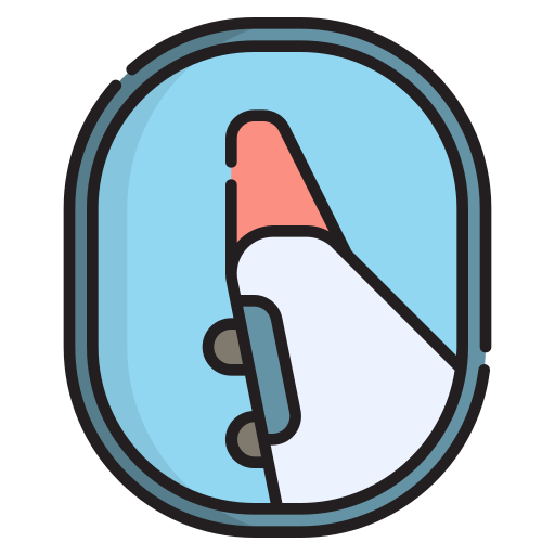 flugzeugfenster Generic Thin Outline Color icon